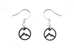 Drevené náušnice Mountains Earrings