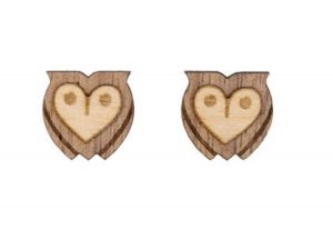 Drevené náušnice Wise Owl Earrings