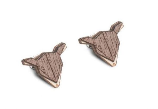 Drevené náušnice Doe Earrings