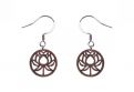 Drevené náušnice Lotos Earrings