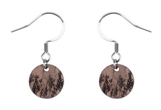 Drevené náušnice Meadow Dangle Earrings
