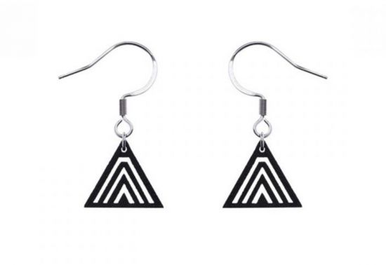 Drevené náušnice Trian Earrings
