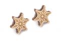 Drevené náušnice Snowflake Earrings