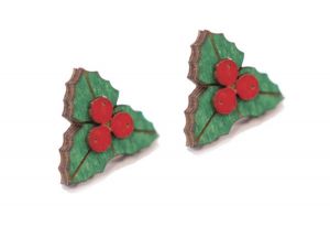 Drevené náušnice Holly Earrings