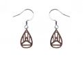Drevené náušnice Drop Earrings