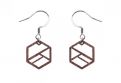 Drevené náušnice Hexaline Earrings