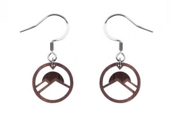 Drevené náušnice Sunset Earrings