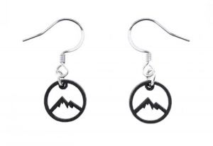 Drevené náušnice Mountains Earrings