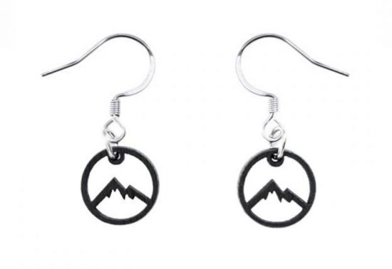 Drevené náušnice Mountains Earrings