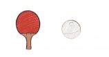 Drevené náušnice Ping pong