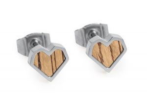 Kovové náušnice Lini Earrings Heart