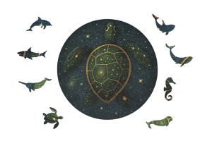 Drevené puzzle – Korytnačka
