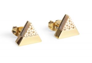 Kovové náušnice Virie Earrings Triangle