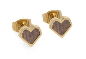 Kovové náušnice Aurum Earrings Heart