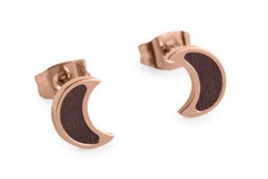 Kovové náušnice Rose Earrings Halfmoon