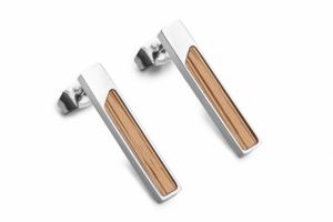 Kovové náušnice Lini Earrings Rectangle