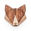 Drevená brošňa Fox Brooch