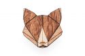 Drevená brošňa Fox Brooch