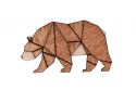 Drevená brošňa Walking Bear Brooch