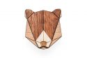 Drevená brošňa Bear Brooch