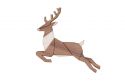 Drevená brošňa Jumping Deer Brooch