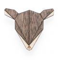 Drevená brošňa Doe Brooch