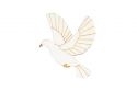 Drevená brošňa Dove Brooch