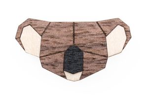 Drevená brošňa Koala Brooch
