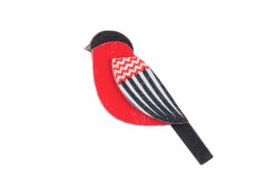 Drevená brošňa Zigzag Cutebird Brooch