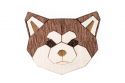 Drevená brošňa Akita Inu Brooch