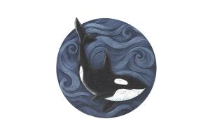 MINI – Drevené puzzle Kosatka