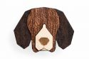Drevená brošňa Beagle Brooch