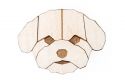 Drevená brošňa  Bichon Frise Brooch