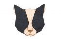 Drevená brošňa Black Cat Brooch