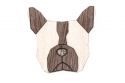Drevená brošňa French Bulldog Brooch