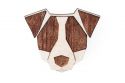 Drevená brošňa Jack Russell Brooch