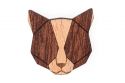 Drevená brošňa Red Cat Brooch