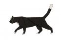 Drevená brošňa Walking Cat Brooch
