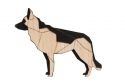 Drevená brošňa Walking Shepherd Brooch