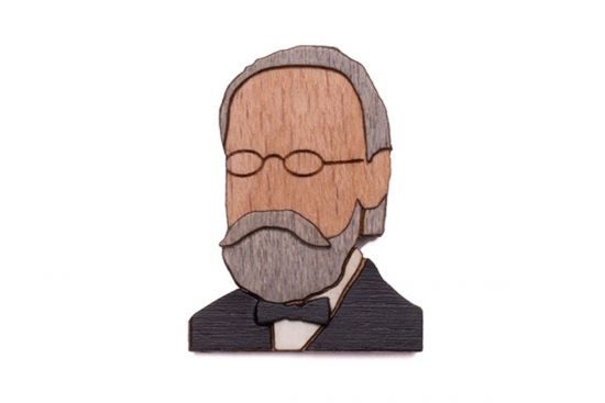 Drevená brošňa Bedřich Brooch