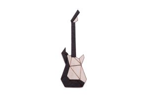 Drevená brošňa Electric Guitar Brooch