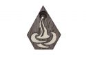 Drevená brošňa Aquarius Brooch