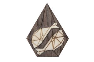 Drevená brošňa Pisces Brooch