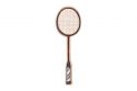 Drevená brošňa Badmintonová raketa