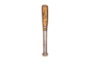 Drevená brošňa Baseballová raketa