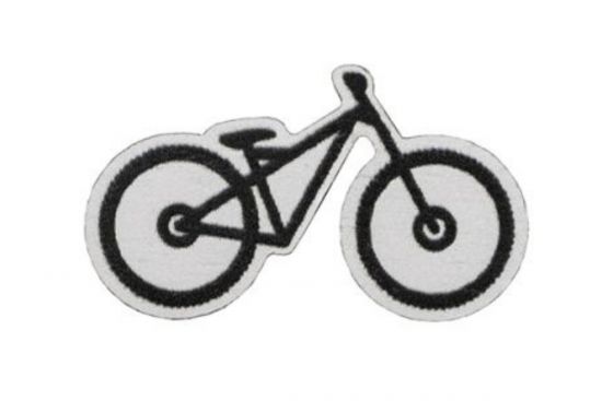 Drevená brošňa Horský bicykel
