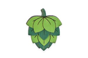 Drevená brošňa Hops Brooch