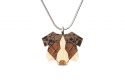 Drevený prívesok Australian Shepherd Pendant