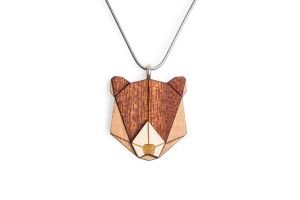 Drevený prívesok Bear Pendant