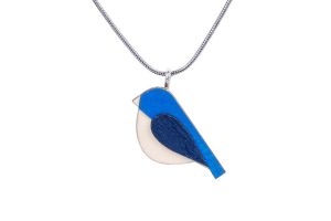 Drevený prívesok Blue Bird Pendant